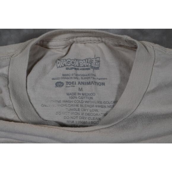 Dragon Ball Super Son Goku Shirt Mens Medium Beige Anime Graphic Tee 2022 Toei - Picture 4 of 7